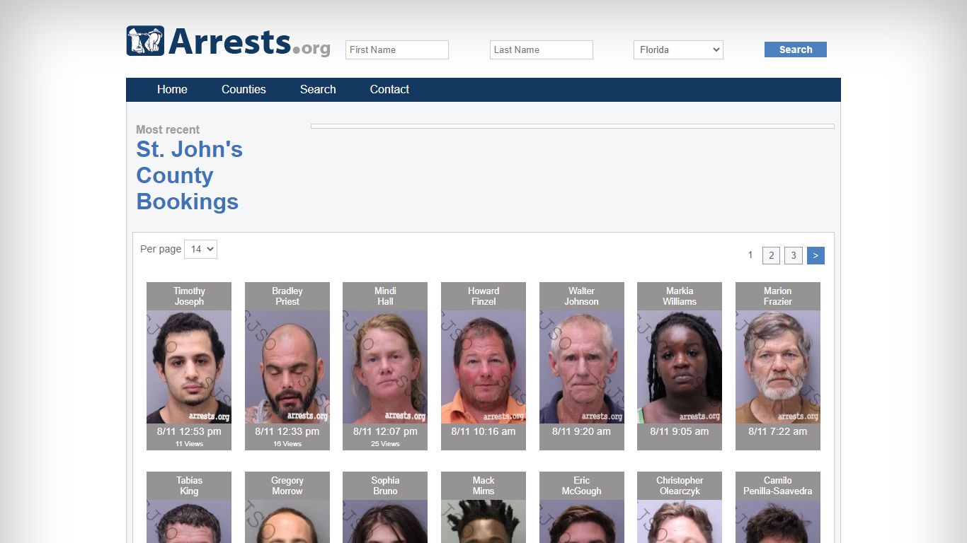 St. John's County Arrests and Inmate Search